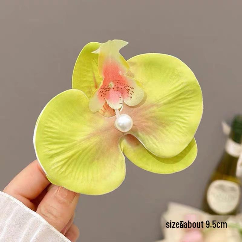 Весенне-летняя цветочная заколка для волос: Дизайн «Лилия, Роза и Гибискус»