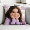 Selena GomezZ  Pop Idol Square DoubleSided printed Pillow Case Bedroom Bedside Pillow Sofa Cushion Cover Gift