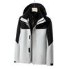 Mens Winter Waterproof Windproof 3-in-1 Fleece-Lined Outdoor Jacket With Detachable Hood Fur Trim