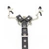 Sexy String Nipple Clamps with Penis Ring Bondage Belt Great Restraint Tool for SM Sex Games Stage Performance