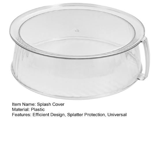 Microwave Splatter Cover for Food 9.4 Inch Microwave Plate Food Cover with Easy Grip Handle Anti-Splatter Lid BPA Free Microwave Cover for Most