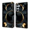 Кошелек-чехол для телефона из веганской кожи с рисунком под кристалл для Samsung Galaxy A37 5G, PU+TPU, слот для карт, подставка, защита от царапин и выцветания