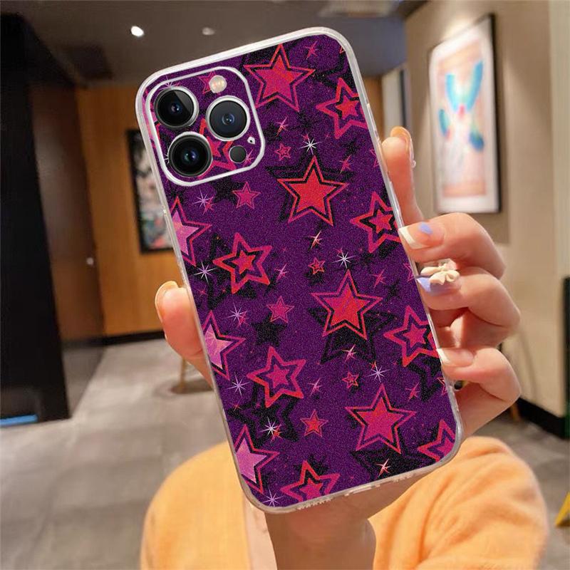 Чехол для телефона Carcasa Funda Для iPhone 17 Pro Max Air 16 15 14 13 Pro Max 15 16 Pro 15Plus 16E Звездный Арт Чехол