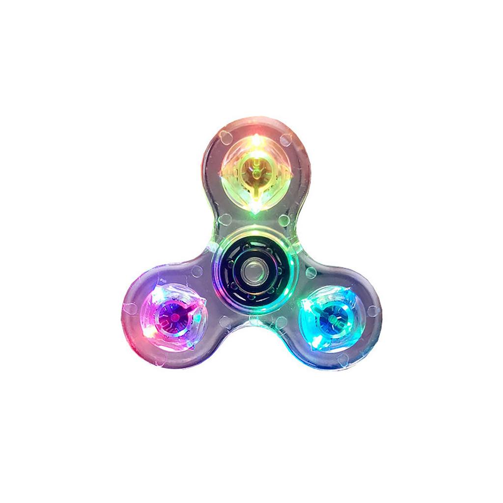 Folulus Crystal LED Light Finger Gyro Toy Anxiety Relief Toys For Children And Adults