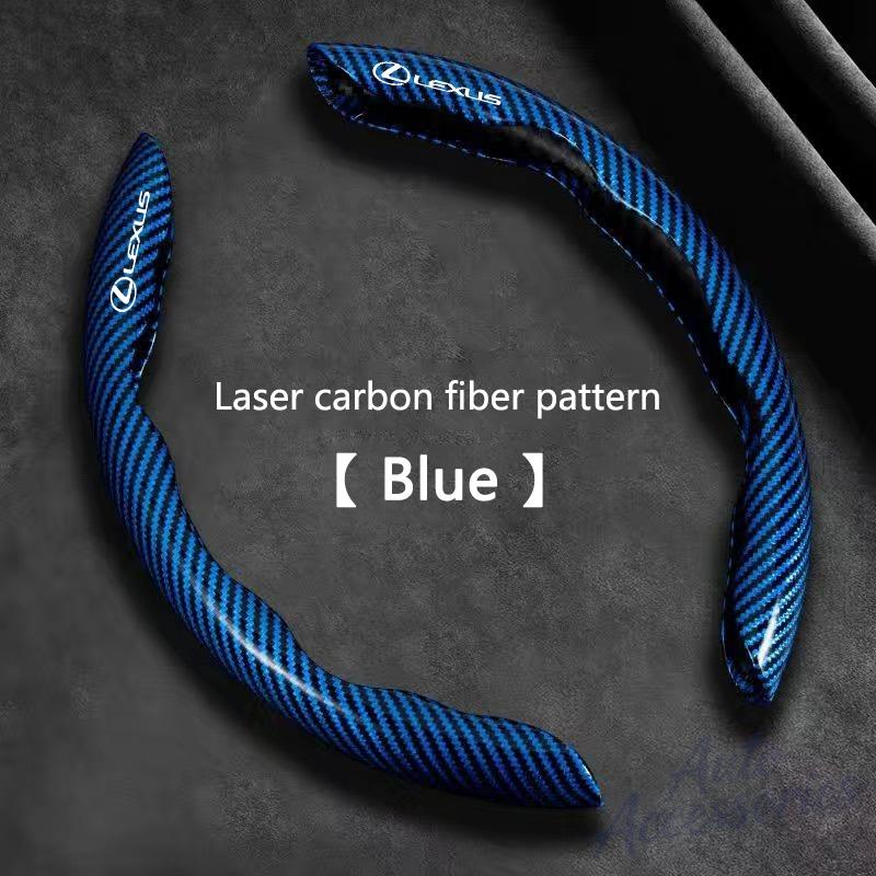 2PCS Carbon fiber Anti-Slip Car Steering Wheel Cover For Lexus ES300 RX330 RX300 GS300 IS250 IS200 CT200h IS300 NX RX LX GX GS