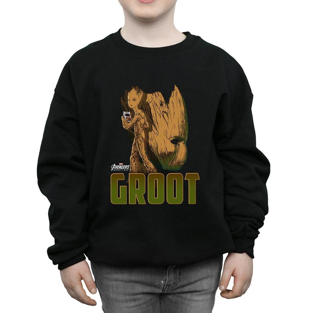 Marvel Толстовка с изображением персонажа Грута из «Мстителей: Война бесконечности» для мальчиков