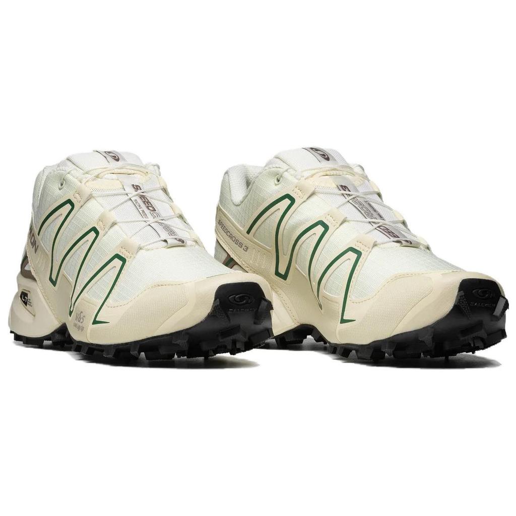 SALOMON Speedcross 3 Mesh Round Toe Comfortable Breathable Lightweight Low Top Hiking Shoes Unisex Hiking Shoes Vanilla 472840