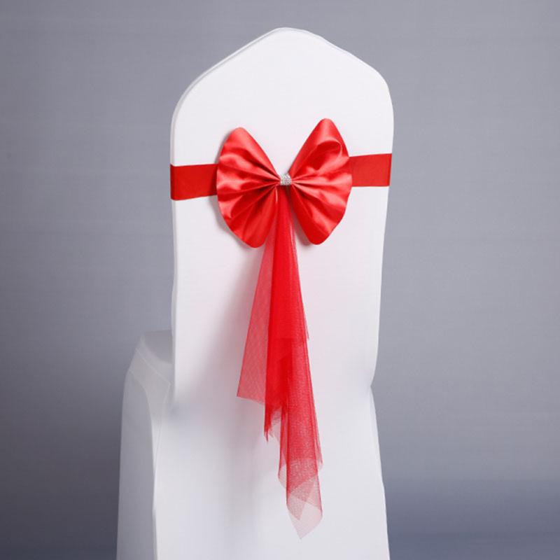 LANLE пояса для стула, высокая эластичная спинка стула, галстук-бабочка, ленты для стула, ленты для свадьбы, вечеринки, Рождества, дня рождения