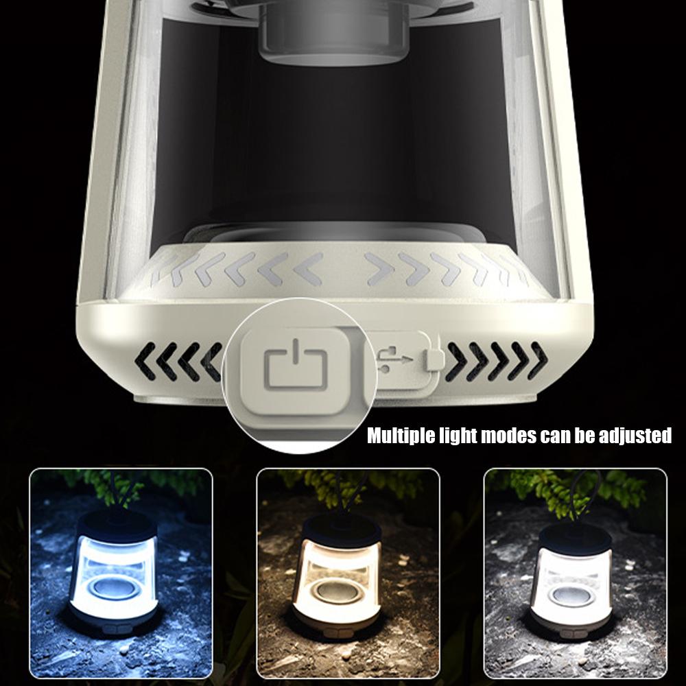 Многофункциональный походный светильник, уличный портативный ручной фонарь, лампа для палатки двойного назначения, динамик BT, USB