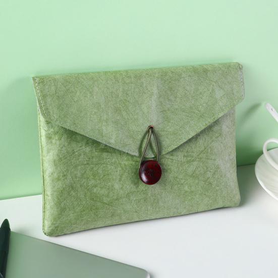 Бумажная папка-конверт Tyvek с вкладышем, держатель для портфолио на кнопке, защитный чехол для планшета iPad, органайзер для документов и канцелярских принадлежностей