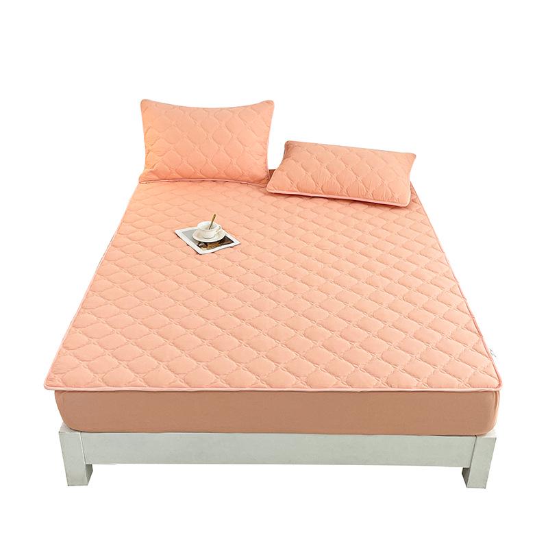 Class A Pure Cotton Quilted Waterproof Non-Slip Antibacterial Fitted Mattress Protector for Hotel and Home Use