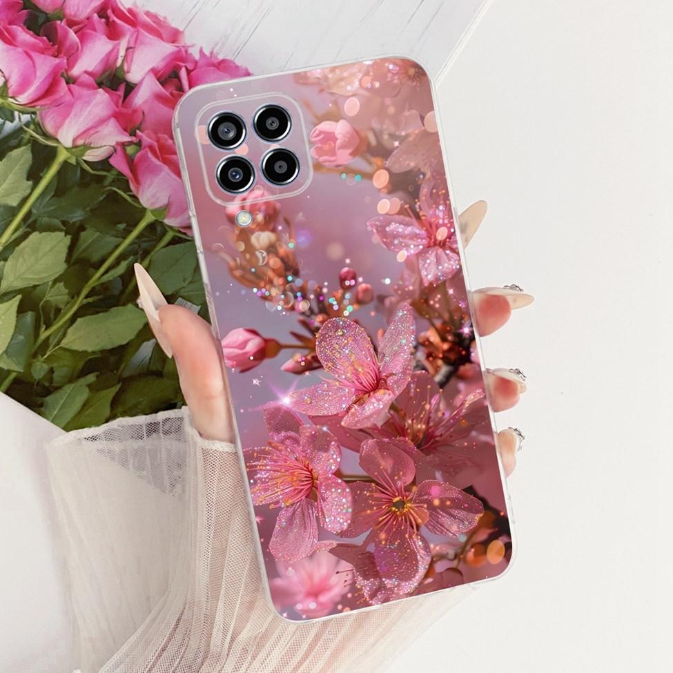 Transparent For Samsung M33 5G Case Cover Cute Cat Fashion Butterfly Funny Painted Casing For Samsung Galaxy M33 5G M336B M336K