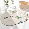 Rose Anti Slip Bathroom Absorbent Floor Mat Household Quick Drying Foot Mat Bathroom Bedroom Carpet