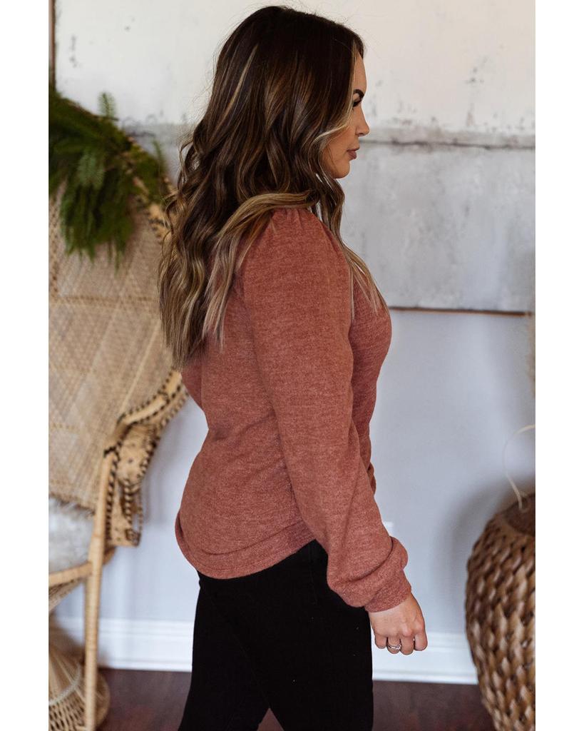 Azura Exchange Трикотажный топ размера плюс с квадратным вырезом Gold Flame