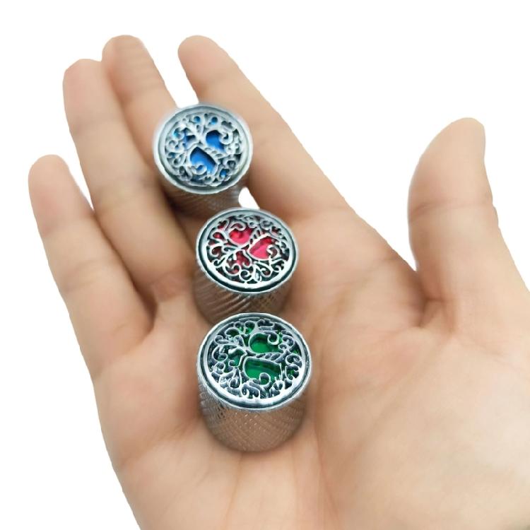 Tree Pattern Potentiometer Control Knob 6mm Shaft Hole Amplifier Knob Metal Electric Guitar Knobs Easy to Install