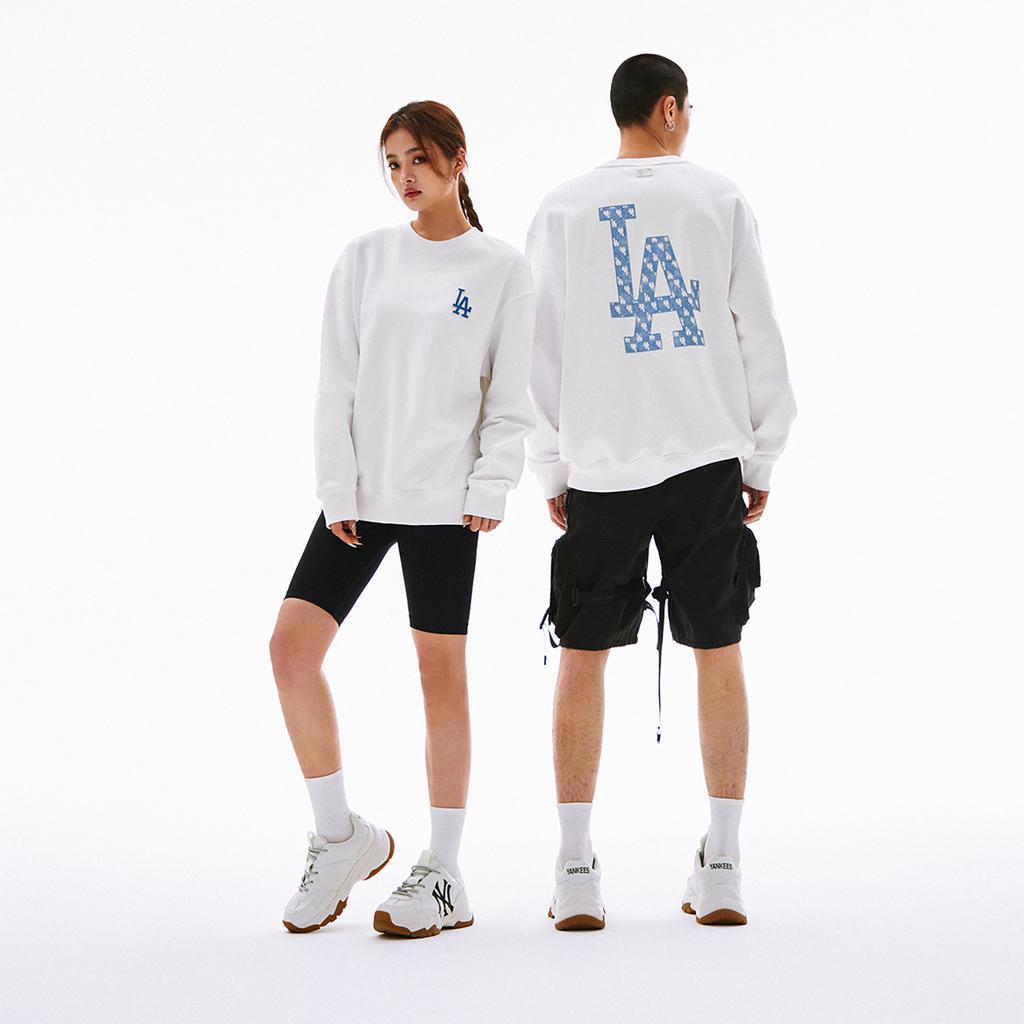 New MLB SS24 Sweatshirt Unisex Ecru 3AMTM0441-07WHS