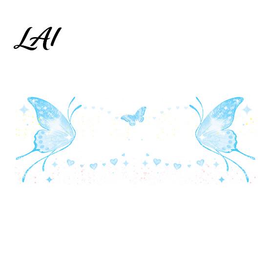 Easy Application Face Decals Glitter Butterfly Stickers Waterproof Temporary Tattoos for Festival Party Stage Long Lasting Makeup Makeup Water