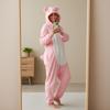 Piżama Onesie Kigurumi Kostium Przebranie Różowa Świnka Xxl: 185 - 195Cm