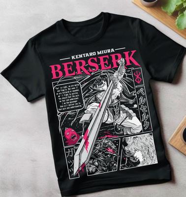 Футболка Berserk Полоса Гатс Доспехи Берсерка Хоррор Аниме Подарок Футболка Все Размеры