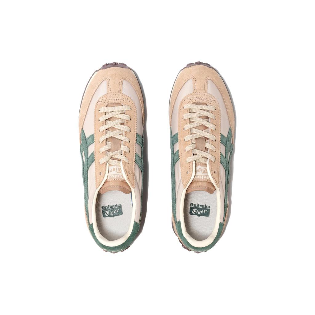 ONITSUKA TIGER Edr 78 Mesh Leather Comfortable Versatile Shock Absorbing Durable Low Top Casual Shoes Unisex Sneaker Brown Green 1183C263-250