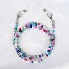 Anti-Lost Portable Eyeglass Chain Necklace Colorful Beaded Hanging Face Cover Chain Holder Glass Accessories