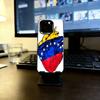 Venezuelan Flag M-Map Phone Case For iPhone 17,16,15,14,13,12,11 Plus,Pro Max,XS,Colorful Silver Black Cover