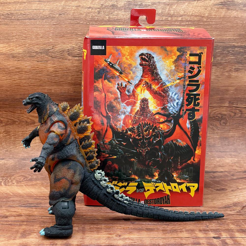 NECA 1995 Годзилла в огне Фигурка Действия Коллекционная Подвижная 16см Король Монстров Годзилла Фигурка Модель Игрушки