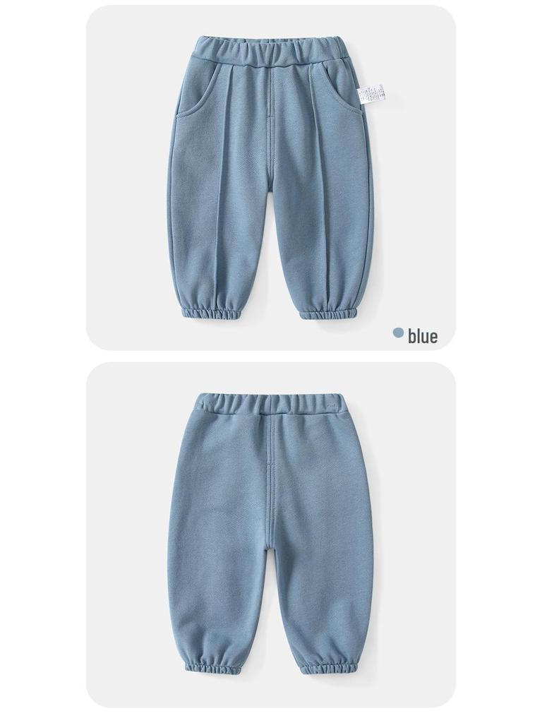 Kids' Autumn Cartoon Long Sleeve Sweatshirt Set - Korean Style Boys' Two-Piece Ensemble