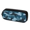 Large Capacity Pen Pouch in PU Leather with Pen Fixing Straps for Classroom Workplace Travel