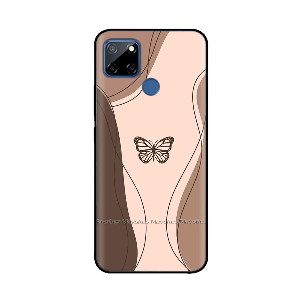 Чехол для Realme C12 C25 C25s Realme 7i Global Чехол Милый Мягкий Силикон ТПУ Задняя Крышка Realme7i RMX2193 Защитный Чехол Fundas