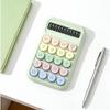 1pcs Colorful Desktop Office Calculator - Mechanical Keyboard/12-Digit Display Screen/LED Large Screen Display/Dopamine Color Design/Reusable