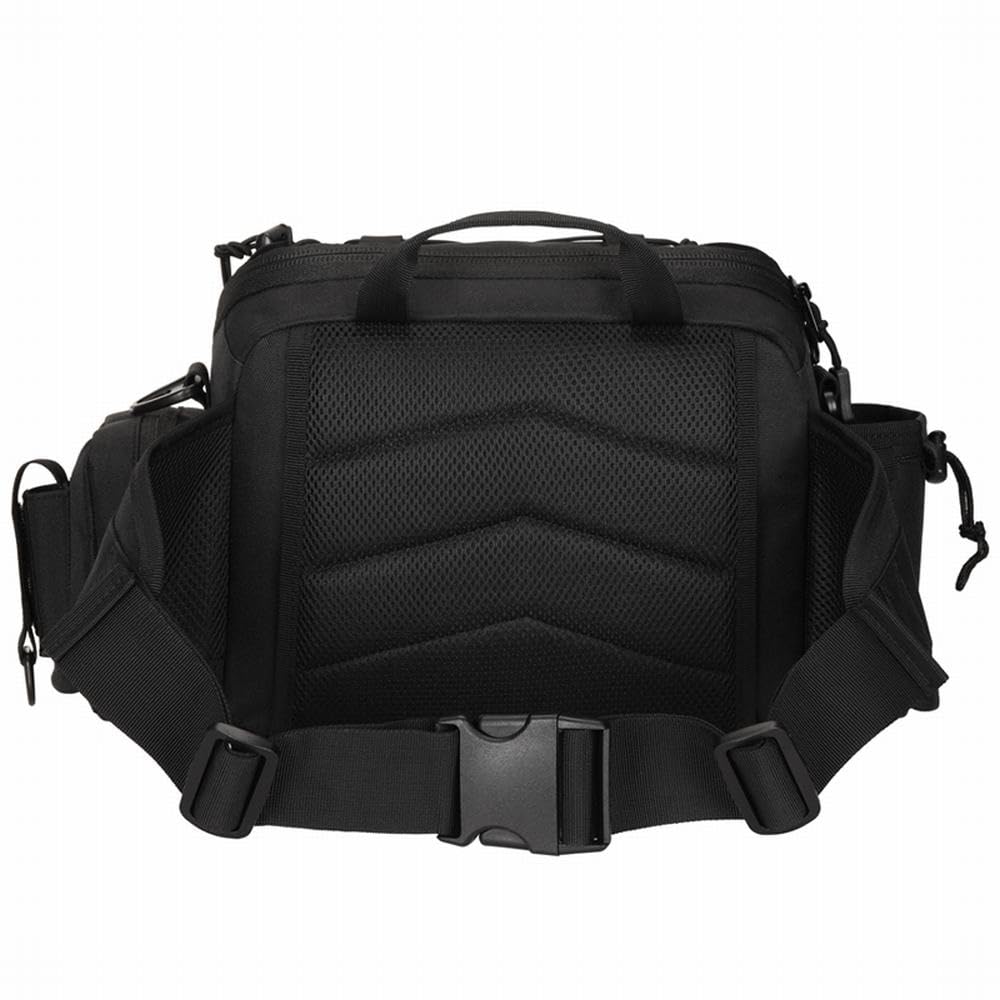 PHOENIX IKKI Large Capacity Fishing Fishing Tackle Fishing Rod Waist Shoulder Black 3-Way Bag, Bag, Holder, Run-and-Gun Bag, Bag, Bag,
