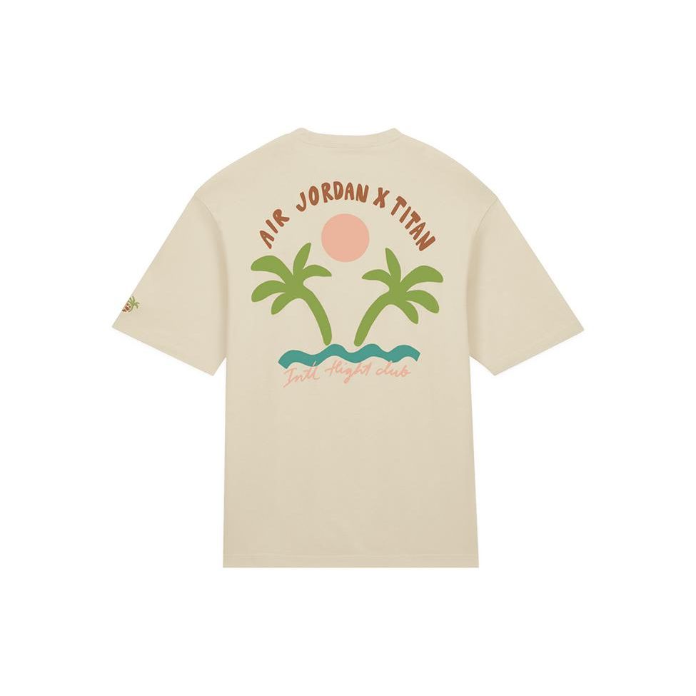 Мужская футболка с короткими рукавами и круглым вырезом Titan X Jordan, пляжный светло-желтый DV7030-234