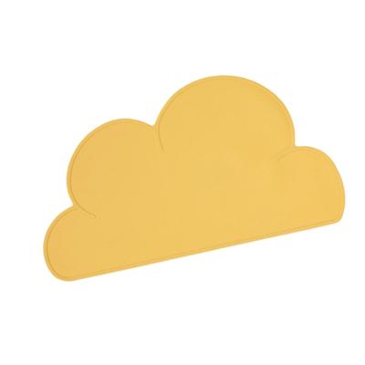 Нескользящие подставки для корма для домашних животных в форме облака, толстый силикон, водонепроницаемая подкладка для кормления, для использования в помещении и на улице
