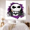 Christmas Nightmare Wall Decor Tapestry Art For Pet Memorial Birthdaywedding Party Backdrop Family Gift