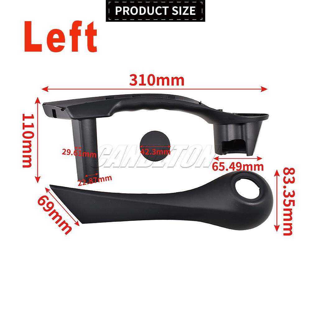 For Renault Megane MK2 2002-2009 New 1 Pair Front Inner Door Handle Grip Black L+R ABS 7701475315 7701475316 Car Accessories