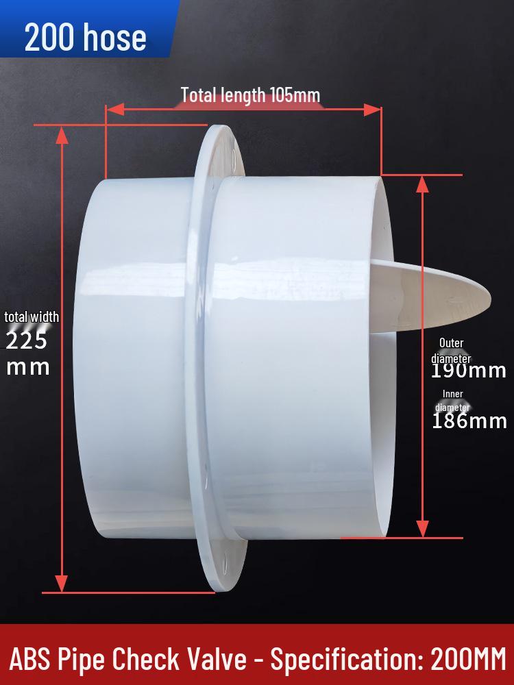 Bathroom Heater Exhaust Fan PVC One-Way Odor Backflow Valve