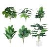 Искусственные цветы Деревья с большими листьями Растения Реалистичный вид Мелкая текстура