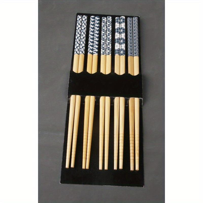 5 пар многоразовых палочек для суши, нескользящие палочки для еды, китайские палочки для еды, столовая посуда, подарочные кухонные принадлежности