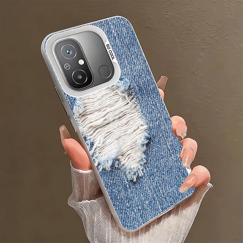 Retro Denim Pattern Soft Phone Case for Xiaomi Redmi 15C 15 14C 13C 12C Poco X5 X6 X7 Pro X3 F8 F7 Ultra M8 13 12 Cover Back She