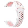 Pasek do Watch Beline 20mm Sport Silicone Biało-różowy