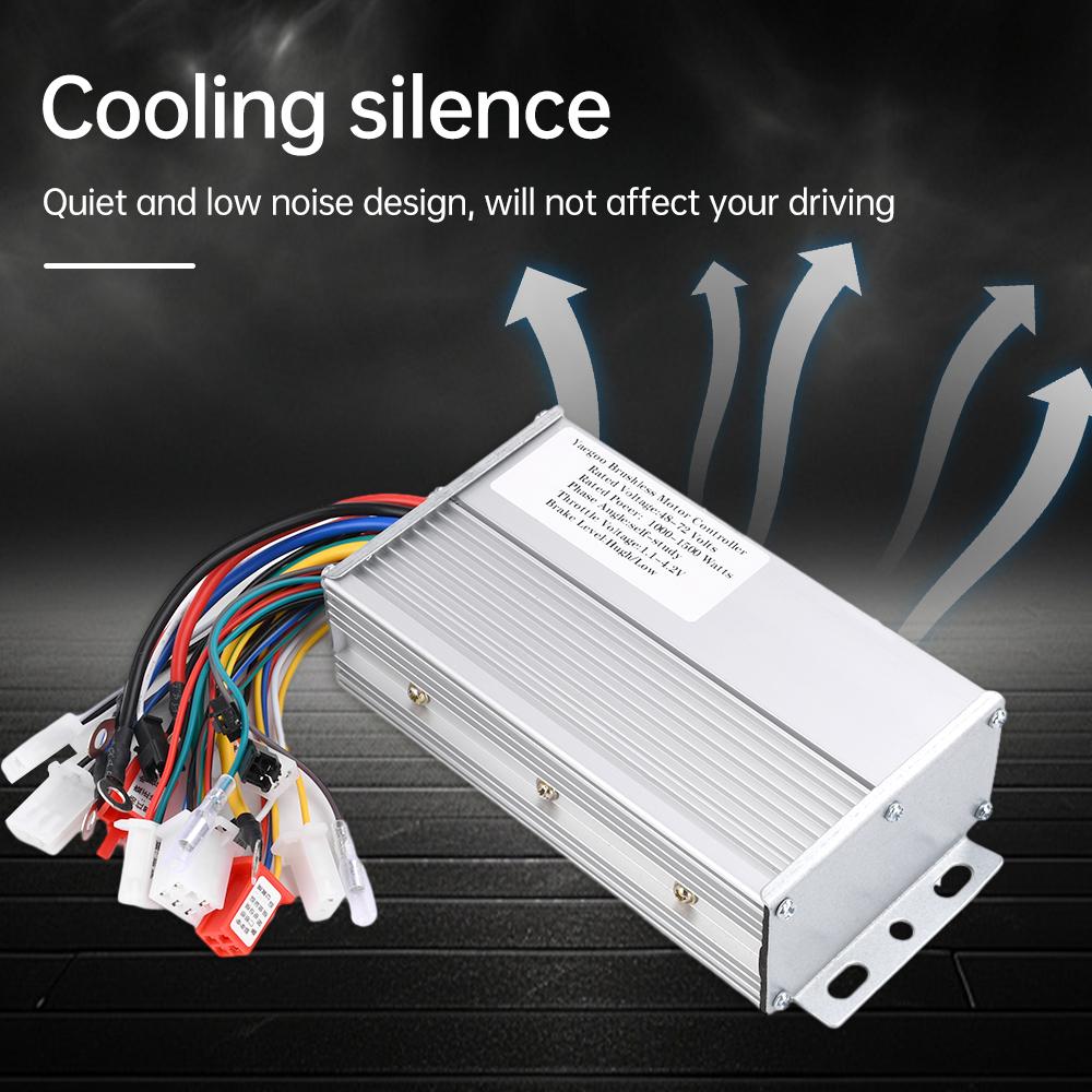 Электромобиль Бесщеточный контроллер DC Motor Speed Control Intelligent Dual-Mode Drive Module DC 48V 60V 64V 72V 1000W-1500W