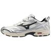 Mizuno Slip Resistant Abrasion Resistant Low Top Running Shoes Unisex Silver Black D1GA2451-01