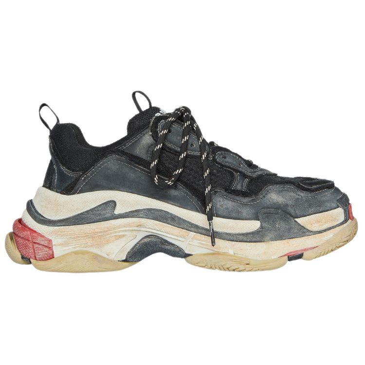 Balenciaga Triple S 'Черный' Женский 524037W3CS11061
