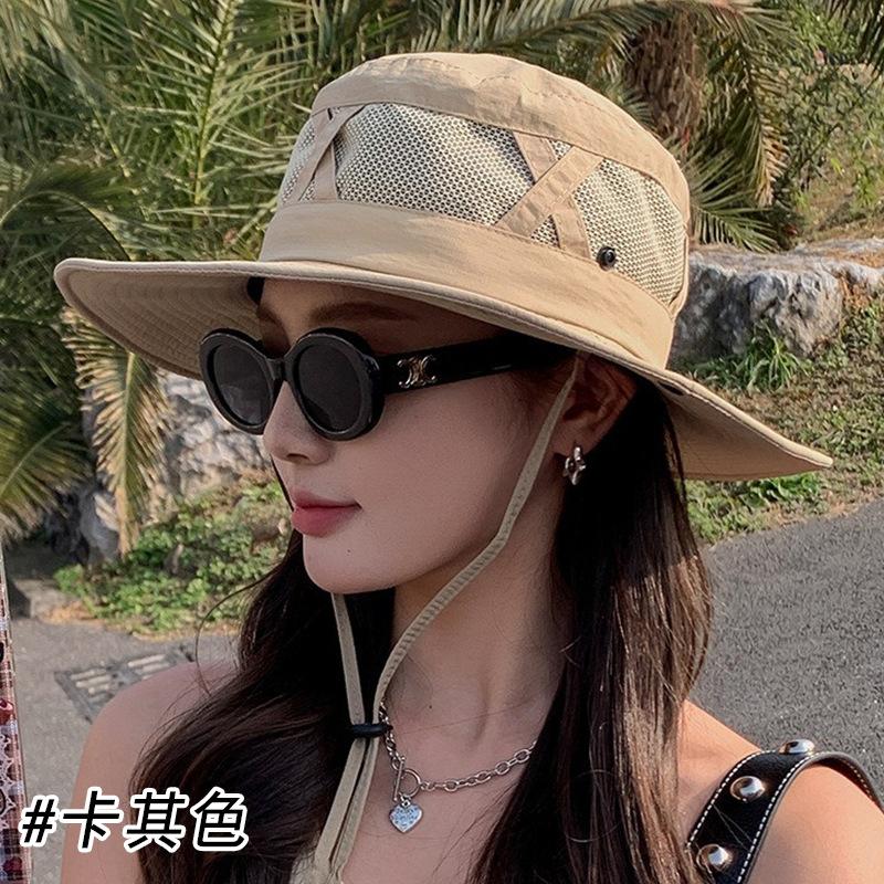 Летняя шляпа рыбака с полями, защита от УФ-лучей, солнцезащитная шляпа для женщин, для рыбалки на открытом воздухе, защита от солнца, дышащая, альпинистская солнцезащитная шляпа для мужчин