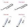 Keyboard Laptop High Speed OTG Adapter Splitter Type-C HUB Docking Station 7 Ports USB 3.0 Expander