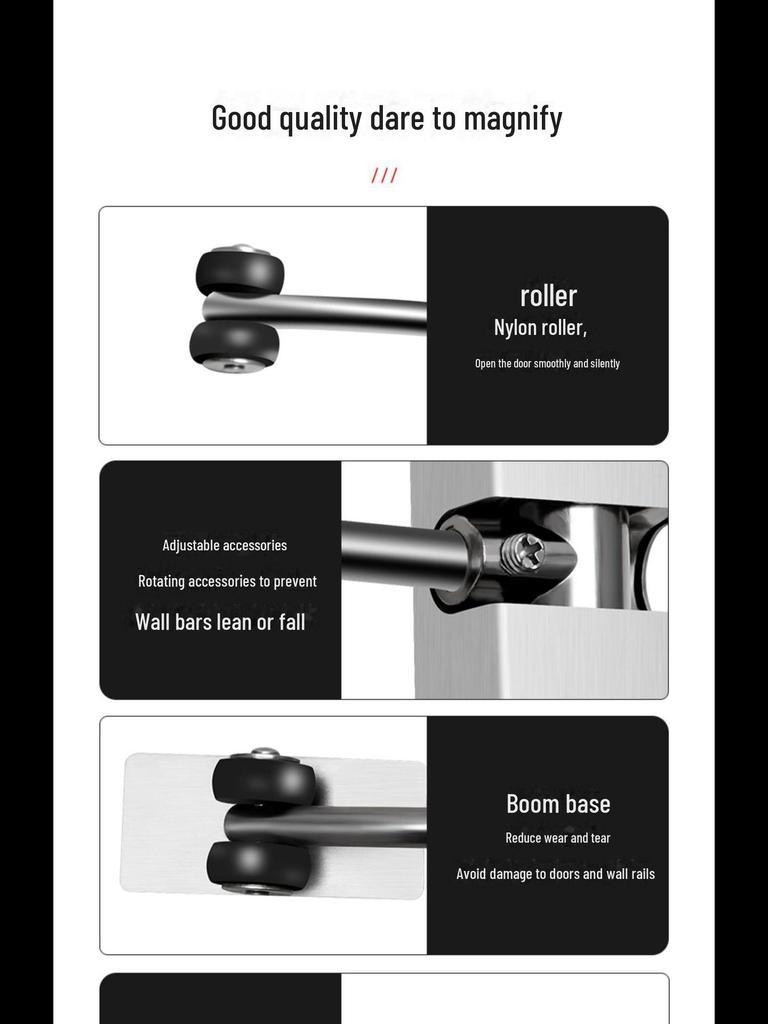 Бытовой невидимый автоматический дверной доводчик с бесшумной пружинной петлей и буфером