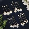 18Pcs/Set Double Head Faux Pearl Hair Pin Folding Wedding Hairpins Bridal Hair Jewelry  Women