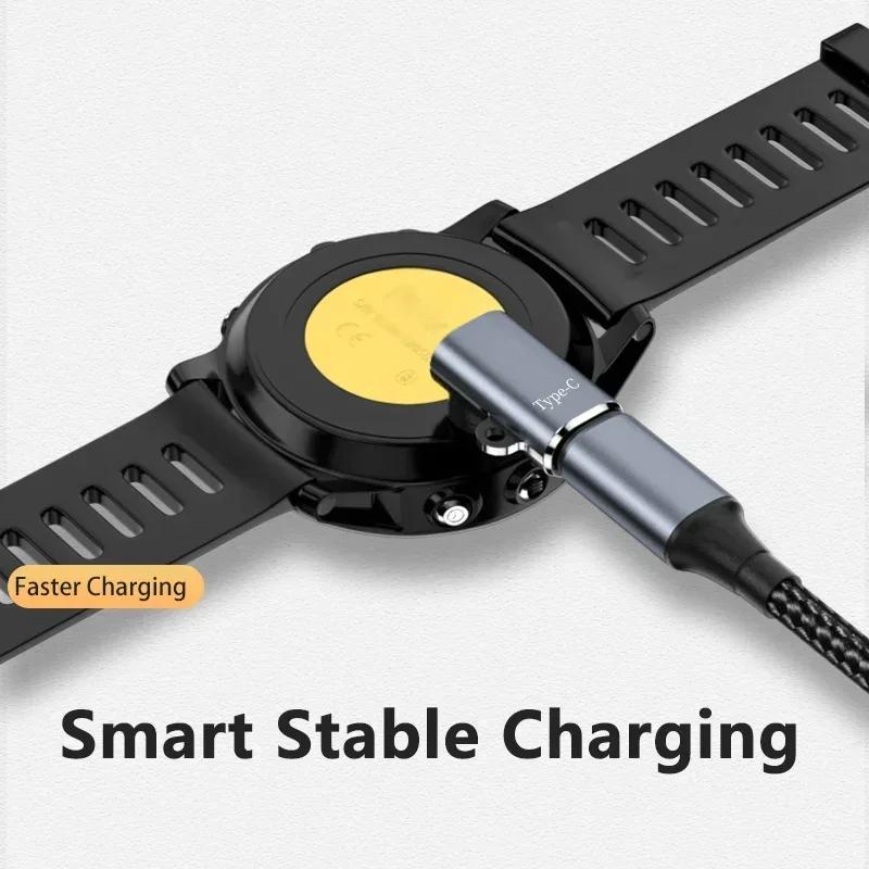 Адаптер для зарядки для Garmin Fenix 7 7X 6 6S 5 5X Venu 2 2S Vivoactive 3 4 Type C/Micro USB iOS Док-станция-конвертер для зарядки часов Marq