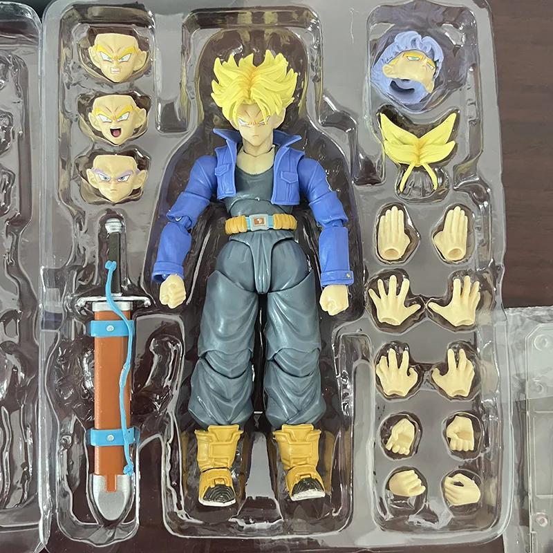 Shfiguarts Dragon Ball Trunks Аниме Фигурки SHF Trunks Мальчик Из Будущего Коллекционная Модель Фигурка Действия Игрушки Детские Подарки